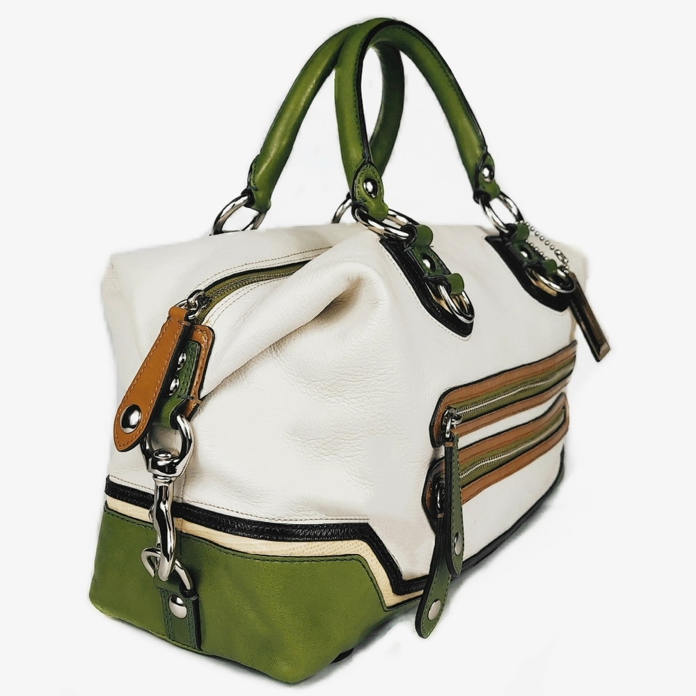COACH R-A-R-E XLARGE RETRO-LOOK SABRINA SPECTATOR SATCHEL - Picture 4 of 9